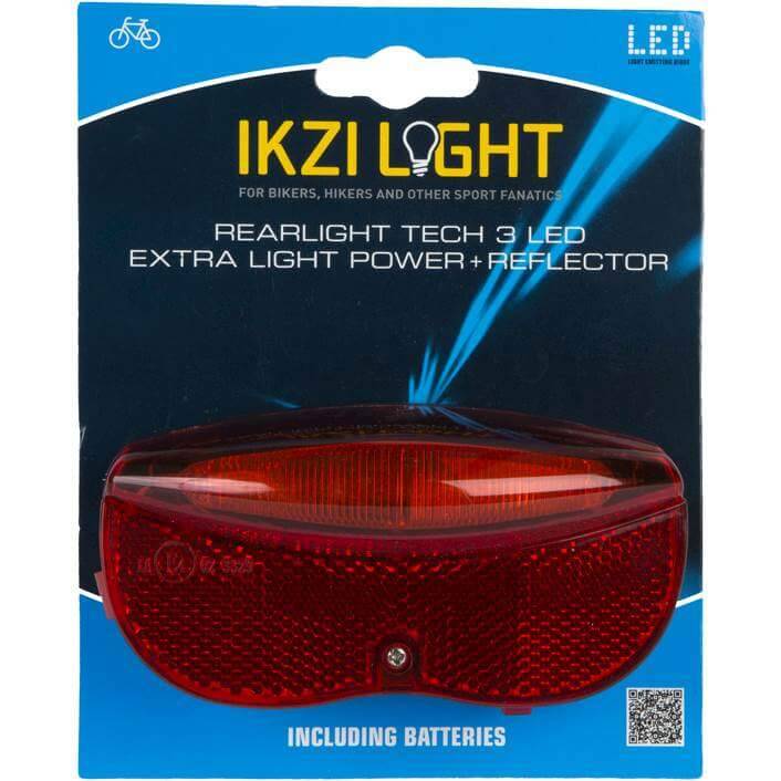 IKZI Light achterlicht 3 led batterij 50mm