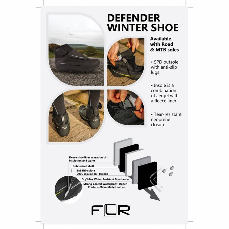 FLR Defender Race Schoen Zwart 43