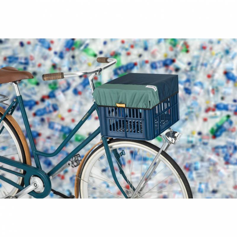 Urban Proof fietskrat cover Recycled blauw/groen