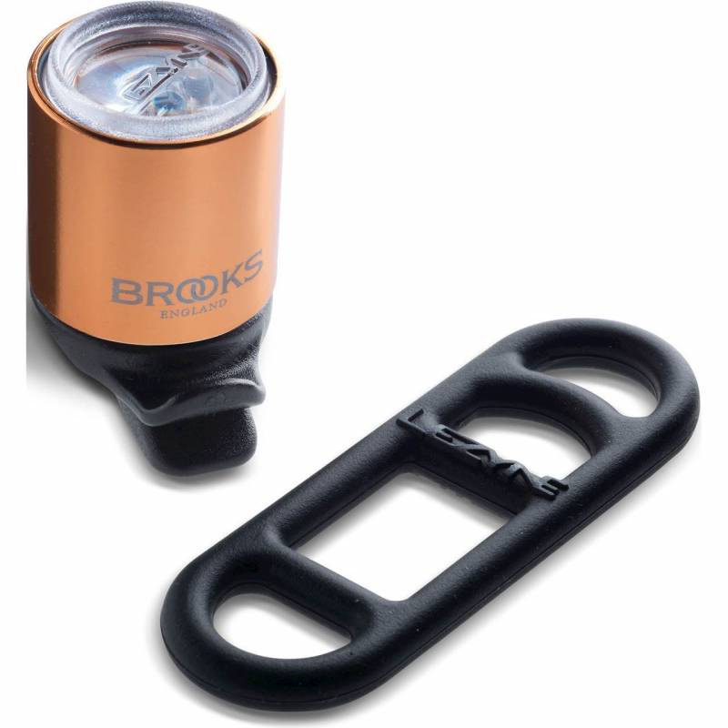 Brooks koplamp Lezyne batterij koper