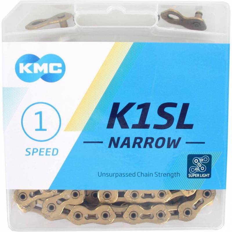 KMC ketting K1SL 3/32 narrow gold 100s