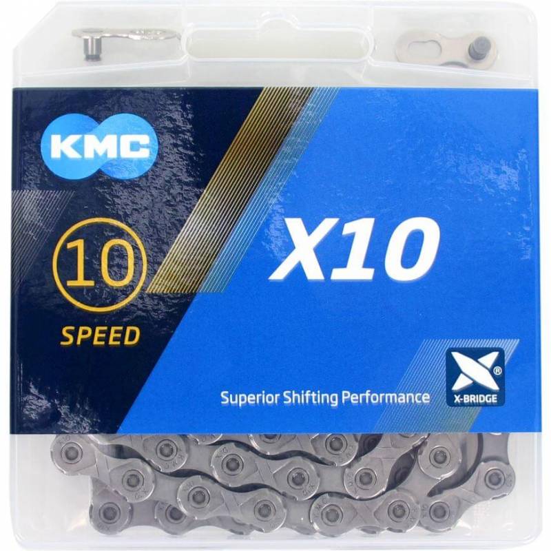 KMC ketting X10 grey 114s