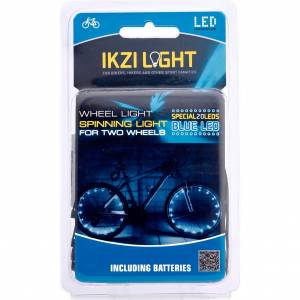 IKZI Light wiellicht Spinning light 20 led batterij blauw