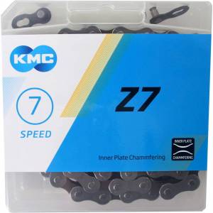 KMC ketting Z7 grey/brown 114s