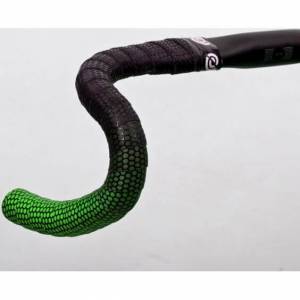 Bikeribbon Stuurlint Silicon Grade Plus Zwart - Groen